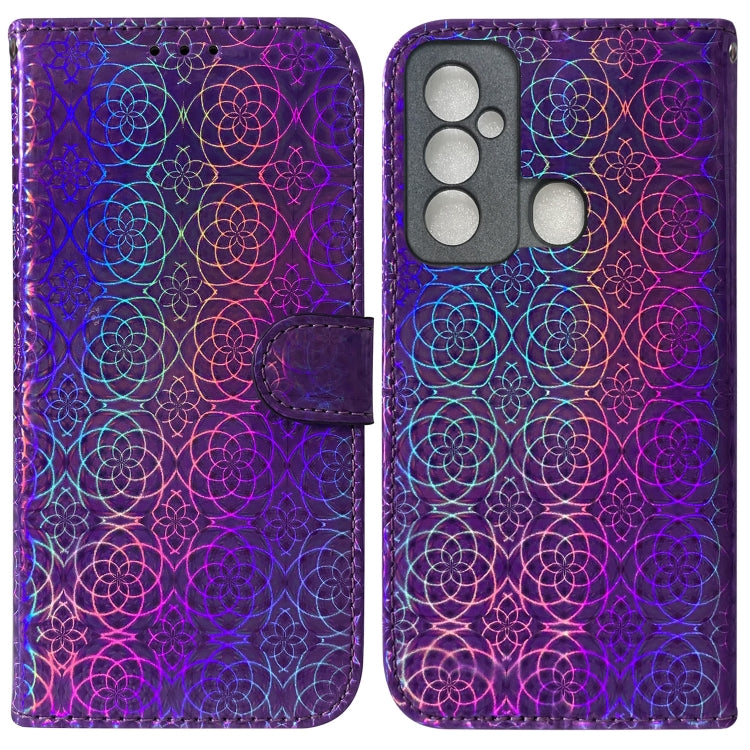 For Tecno Spark 6 GO Colorful Magnetic Buckle Leather Phone Case