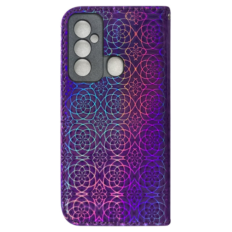 For Tecno Spark 6 GO Colorful Magnetic Buckle Leather Phone Case