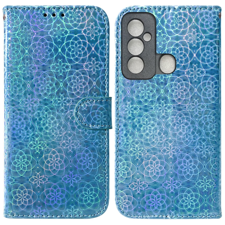 For Tecno Spark 6 GO Colorful Magnetic Buckle Leather Phone Case
