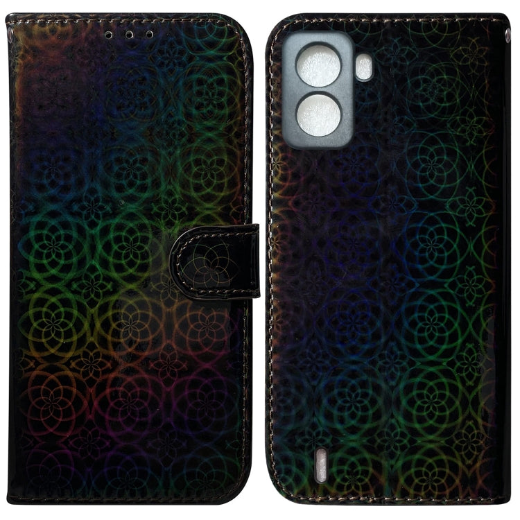 For Tecno Pop 6 No Fingerprints Colorful Magnetic Buckle Leather Phone Case