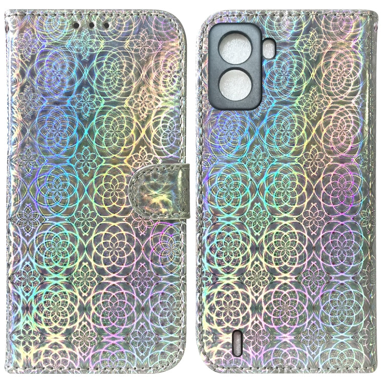 For Tecno Pop 6 No Fingerprints Colorful Magnetic Buckle Leather Phone Case