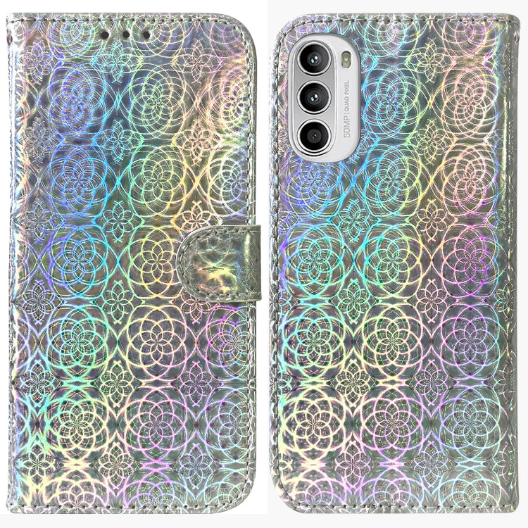 For Motorola Moto G62 5G Colorful Magnetic Buckle Leather Phone Case
