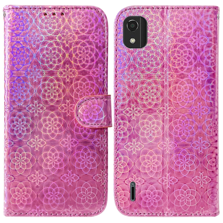 For Nokia C2 2nd Edition Colorful Magnetic Buckle Leather Phone Case
