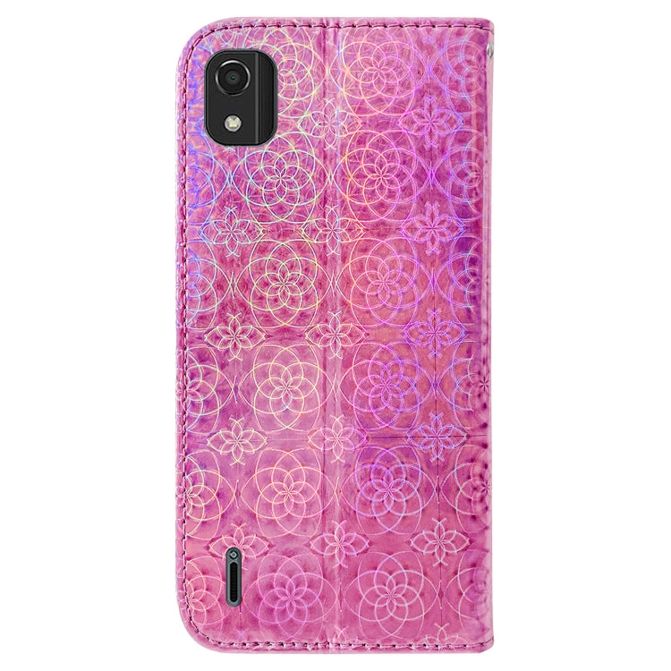 For Nokia C2 2nd Edition Colorful Magnetic Buckle Leather Phone Case