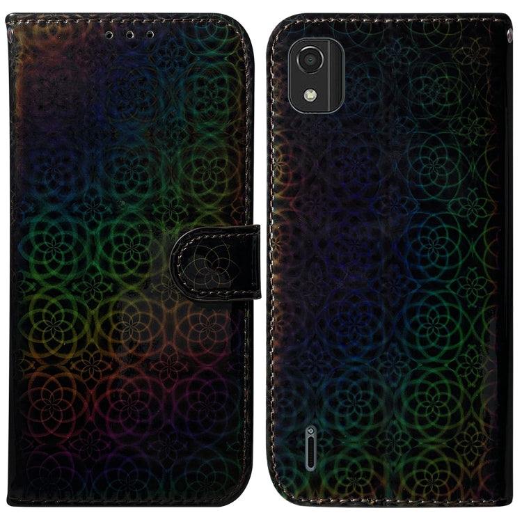 For Nokia C2 2nd Edition Colorful Magnetic Buckle Leather Phone Case
