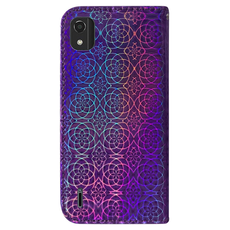 For Nokia C2 2nd Edition Colorful Magnetic Buckle Leather Phone Case
