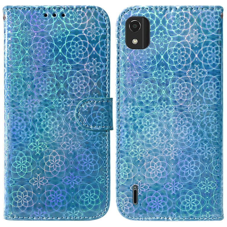 For Nokia C2 2nd Edition Colorful Magnetic Buckle Leather Phone Case