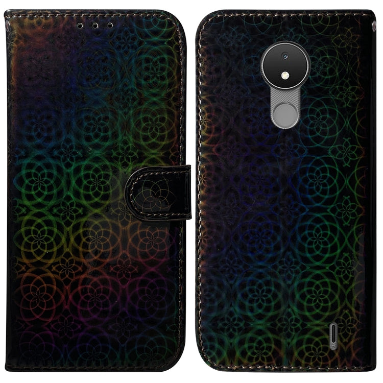 For Nokia C21 Colorful Magnetic Buckle Leather Phone Case