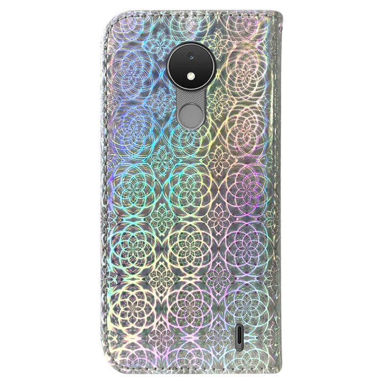 For Nokia C21 Colorful Magnetic Buckle Leather Phone Case