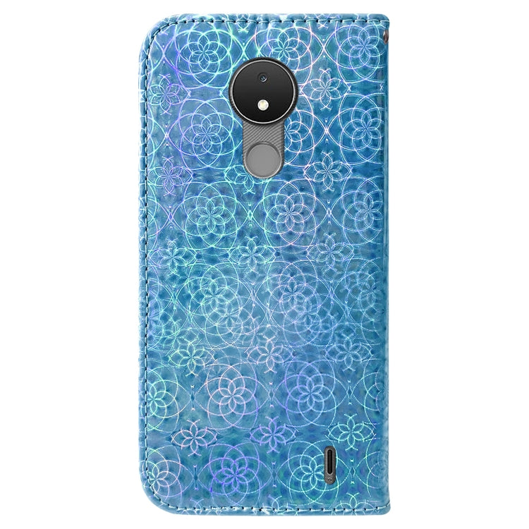 For Nokia C21 Colorful Magnetic Buckle Leather Phone Case