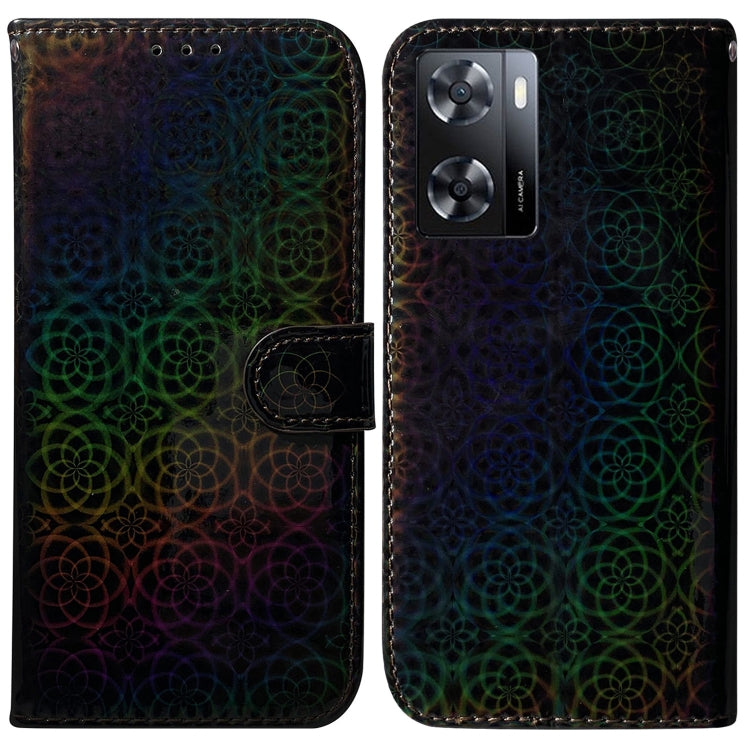 For OPPO A57 2022 4G/A57 2022 5G/Realme Q5i/Realme V23 5G/Realme Narzo 50 5G/A77 5G Colorful Magnetic Buckle Leather Phone Case