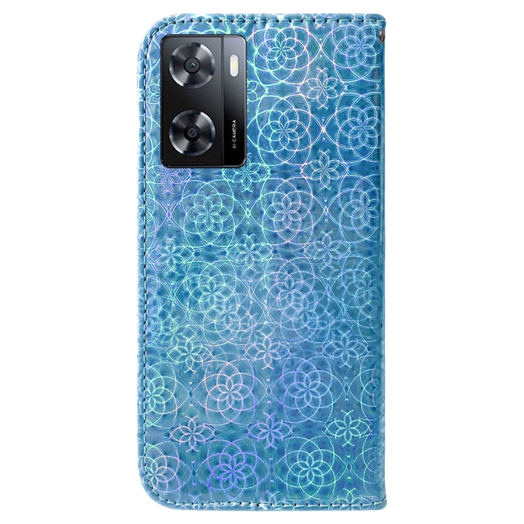 For OPPO A57 2022 4G/A57 2022 5G/Realme Q5i/Realme V23 5G/Realme Narzo 50 5G/A77 5G Colorful Magnetic Buckle Leather Phone Case