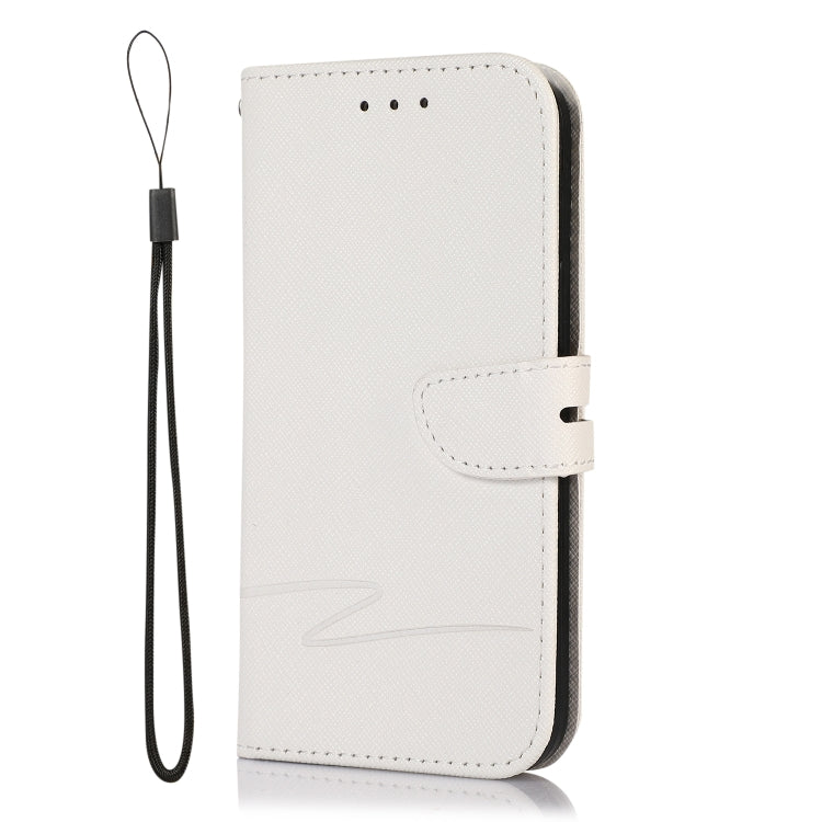 For iPhone 13 mini Cross Texture Horizontal Flip Leather Phone Case