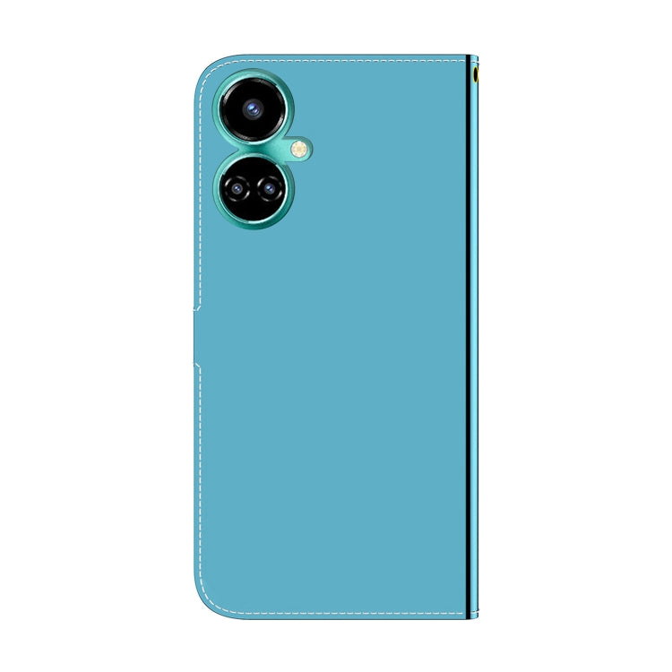 For Tecno Camon 19 Imitated Mirror Surface Horizontal Flip Leather Phone Case