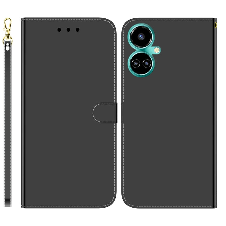 For Tecno Camon 19 Imitated Mirror Surface Horizontal Flip Leather Phone Case