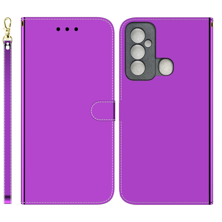 For Tecno Spark 6 GO Imitated Mirror Surface Horizontal Flip Leather Phone Case
