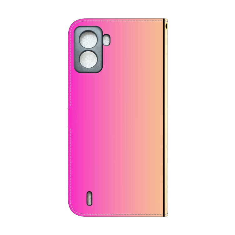 For Tecno Pop 6 No Fingerprints Imitated Mirror Surface Horizontal Flip Leather Phone Case