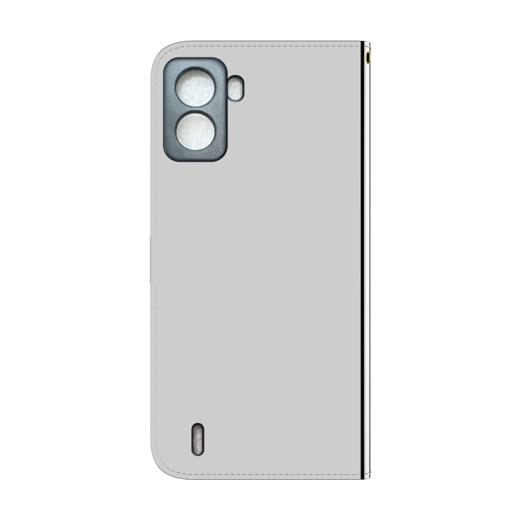 For Tecno Pop 6 No Fingerprints Imitated Mirror Surface Horizontal Flip Leather Phone Case