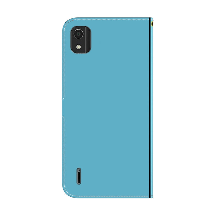 For Nokia C2 2nd Edition Imitated Mirror Surface Horizontal Flip Leather Phone Case