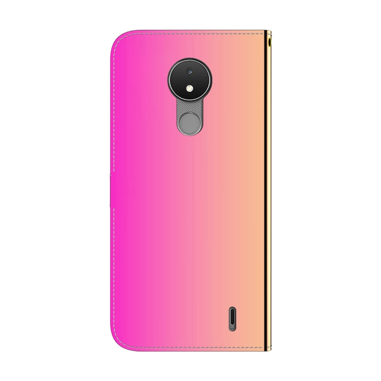 For Nokia C21 Imitated Mirror Surface Horizontal Flip Leather Phone Case