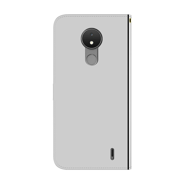 For Nokia C21 Imitated Mirror Surface Horizontal Flip Leather Phone Case
