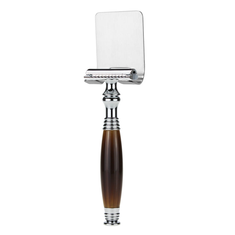 AS-6 Men Imitation Agate Shaving Kit Double Edge Safety Razor Stand Blade Set