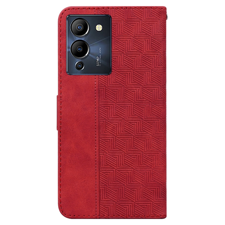 For Infinix Note 12 G96/X670 Geometric Embossed Leather Phone Case