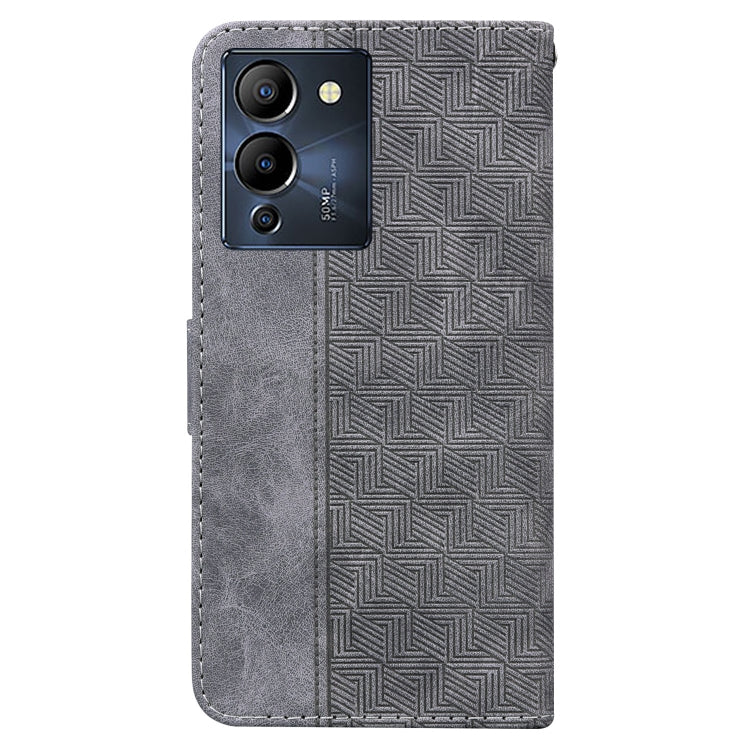 For Infinix Note 12 G96/X670 Geometric Embossed Leather Phone Case
