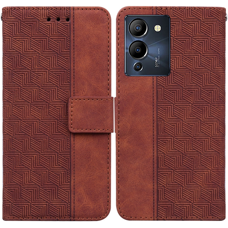 For Infinix Note 12 G96/X670 Geometric Embossed Leather Phone Case