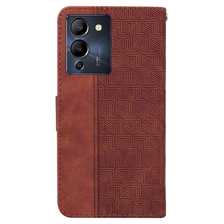 For Infinix Note 12 G96/X670 Geometric Embossed Leather Phone Case