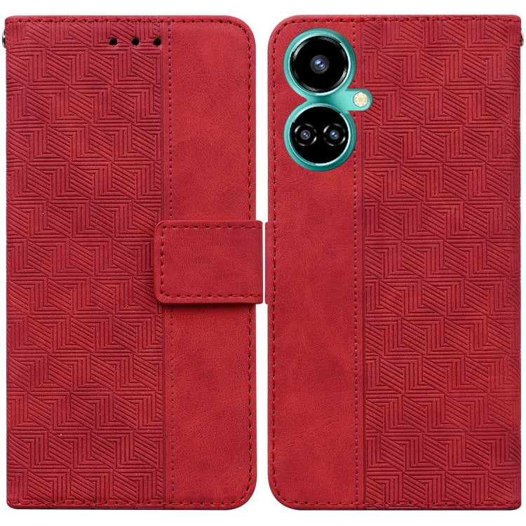 For Tecno Camon 19 Pro 5G Geometric Embossed Leather Phone Case