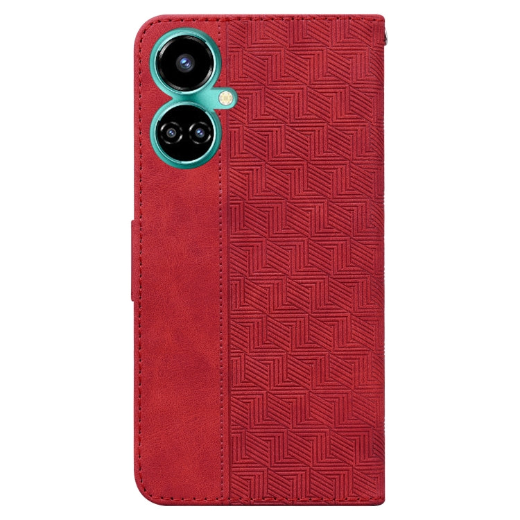 For Tecno Camon 19 Pro 5G Geometric Embossed Leather Phone Case