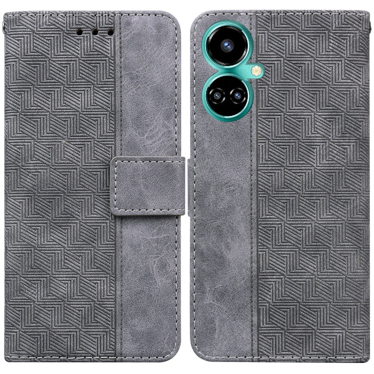 For Tecno Camon 19 Pro 5G Geometric Embossed Leather Phone Case