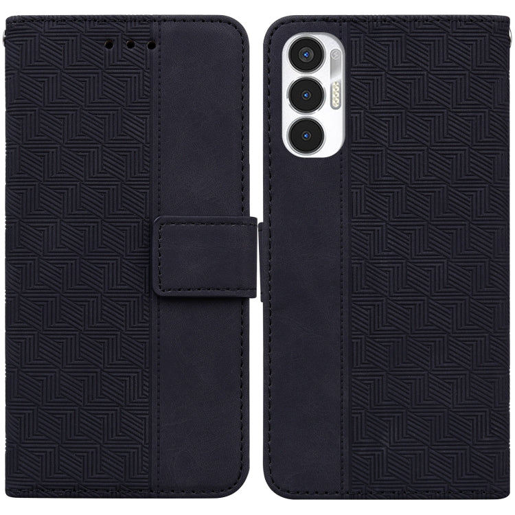 For Tecno Pova 3 LE7 Geometric Embossed Leather Phone Case