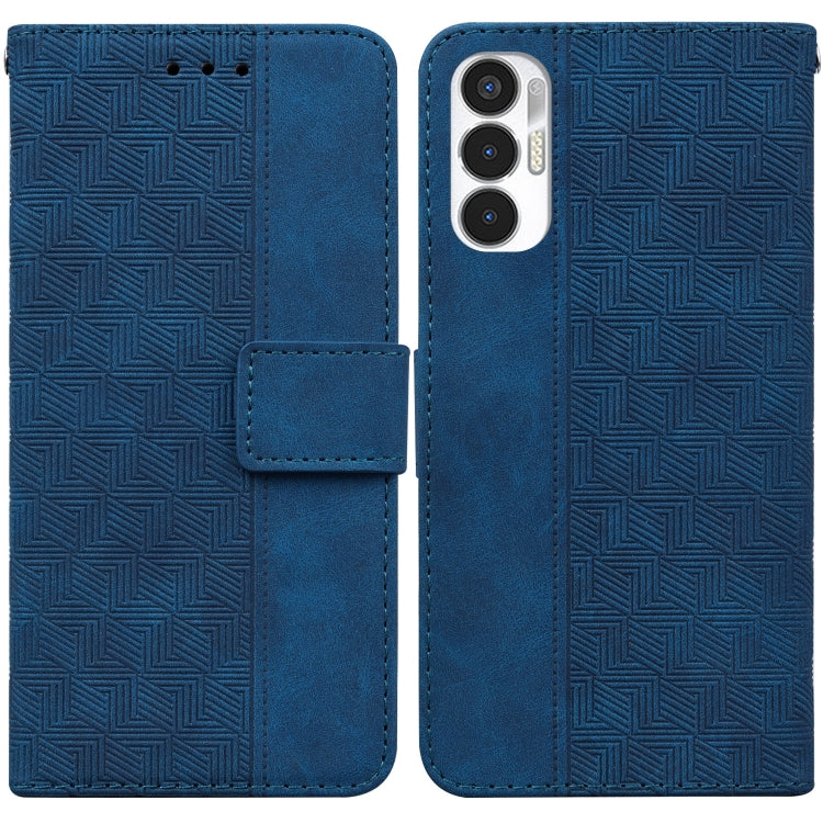 For Tecno Pova 3 LE7 Geometric Embossed Leather Phone Case