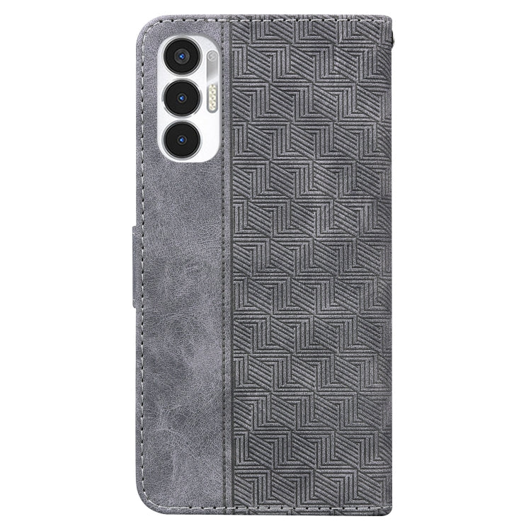 For Tecno Pova 3 LE7 Geometric Embossed Leather Phone Case