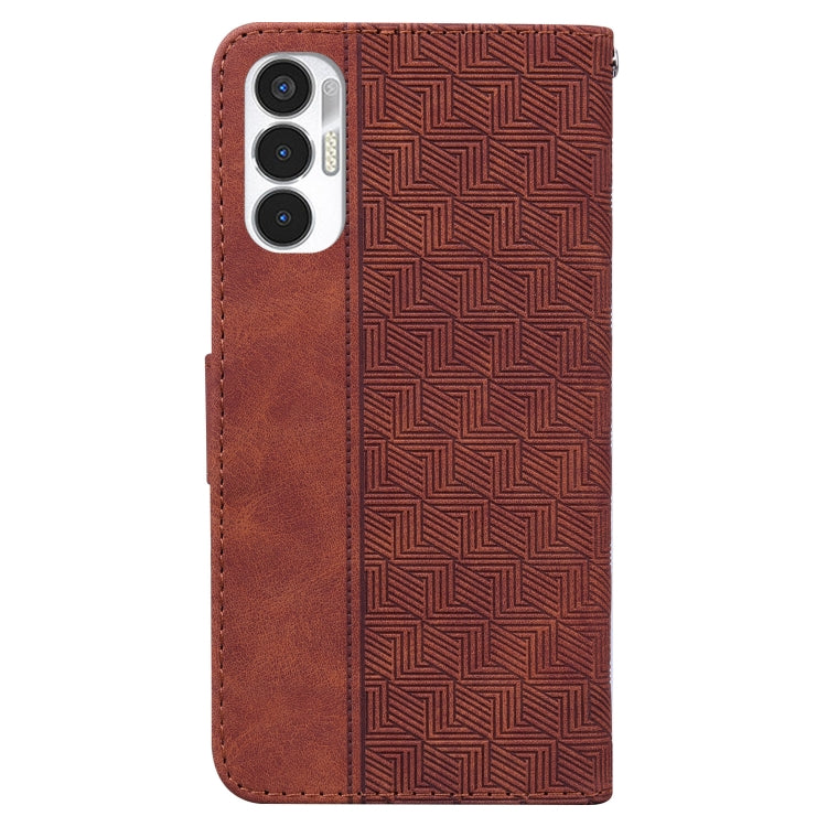 For Tecno Pova 3 LE7 Geometric Embossed Leather Phone Case