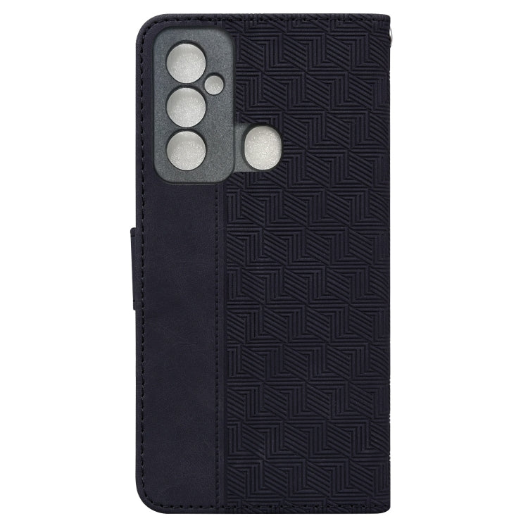 For Tecno Spark 6 GO Geometric Embossed Leather Phone Case