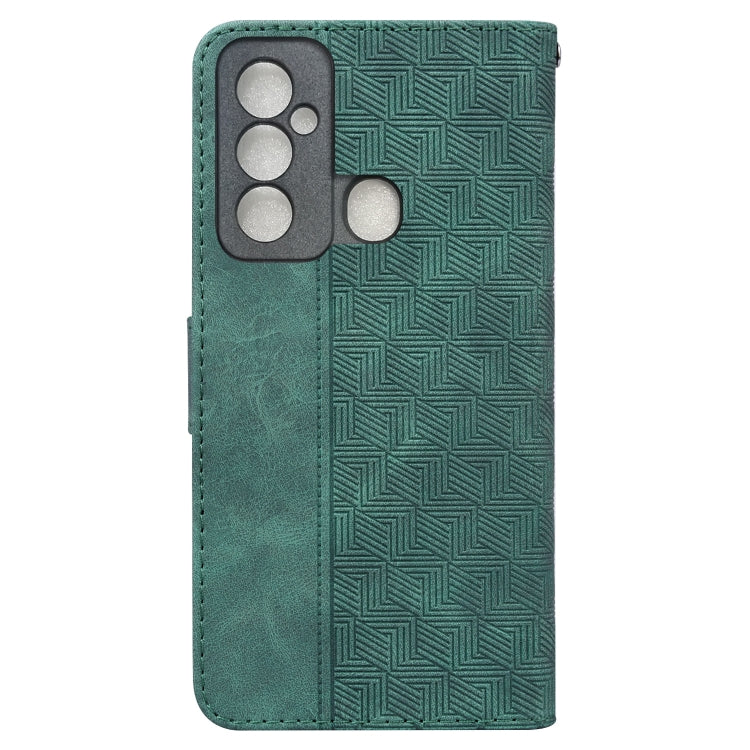 For Tecno Spark 6 GO Geometric Embossed Leather Phone Case