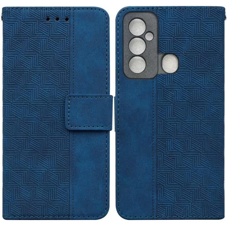 For Tecno Spark 6 GO Geometric Embossed Leather Phone Case