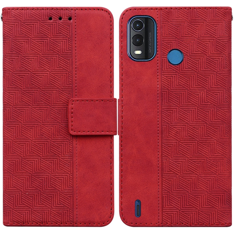 For Nokia G11 Plus Geometric Embossed Leather Phone Case