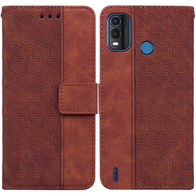 For Nokia G11 Plus Geometric Embossed Leather Phone Case
