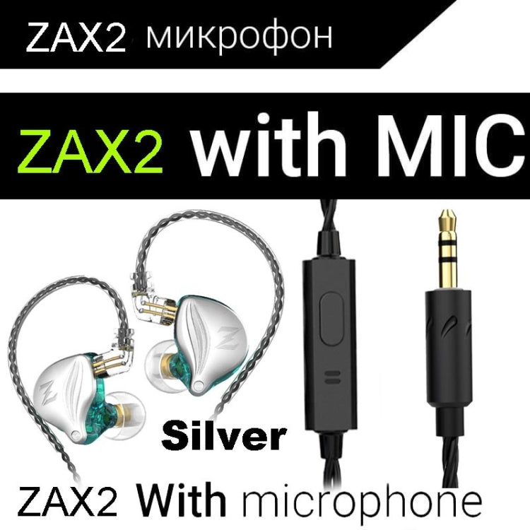 QKZ ZAX2 In-Ear Subwoofer Wired Running Sports HIFI Earphone with Mic