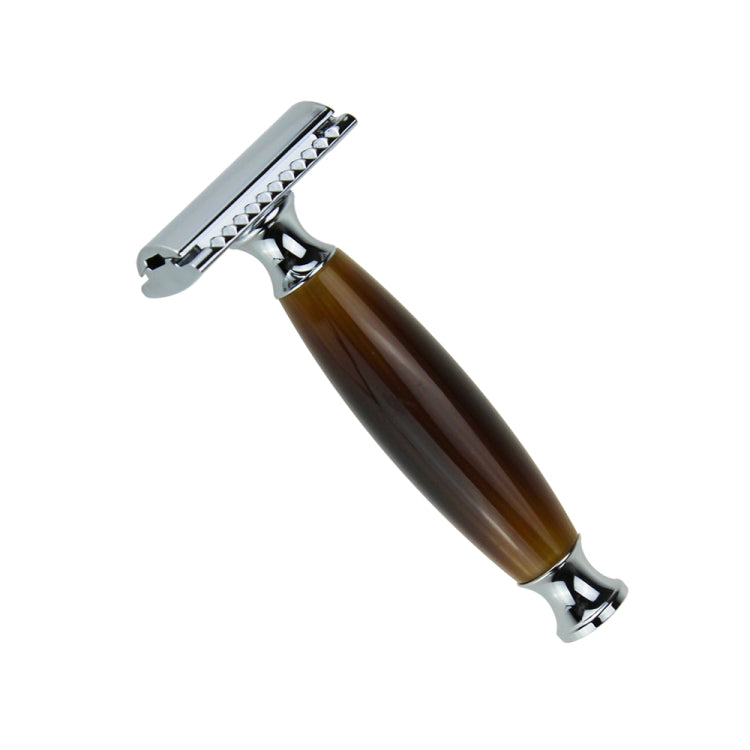 AS-10 Men Shaving Kit Double Edge Safety Razor Stand Blade Set(Short Agate)