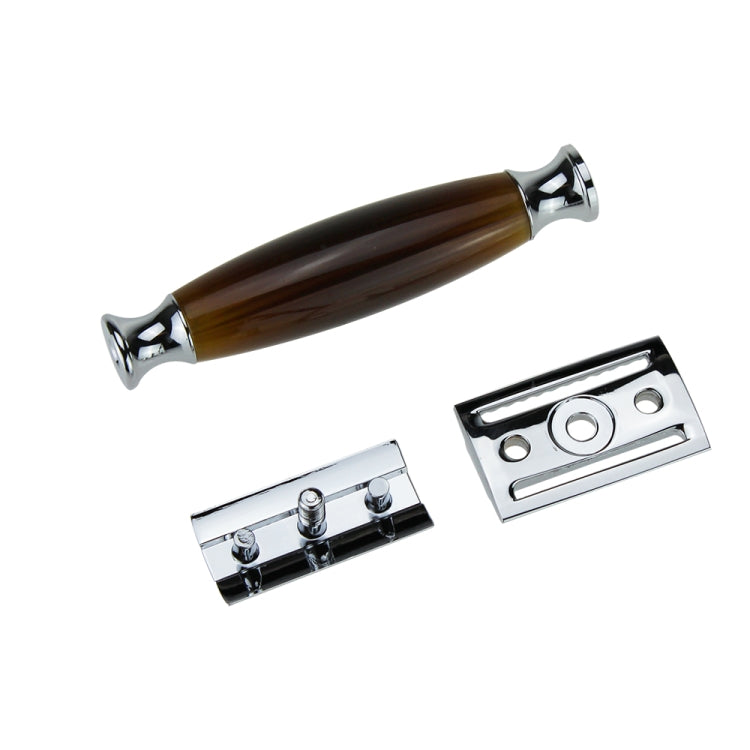 AS-10 Men Shaving Kit Double Edge Safety Razor Stand Blade Set(Short Agate)