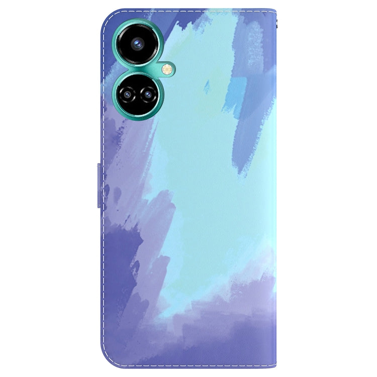 For Tecno Camon 19 Watercolor Pattern Horizontal Flip Leather Phone Case