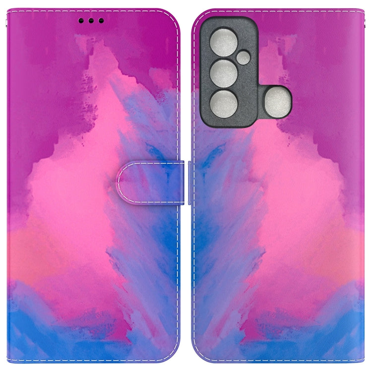 For Tecno Spark 6 GO Watercolor Pattern Horizontal Flip Leather Phone Case
