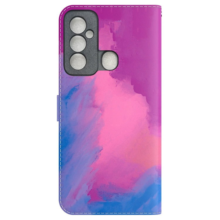 For Tecno Spark 6 GO Watercolor Pattern Horizontal Flip Leather Phone Case