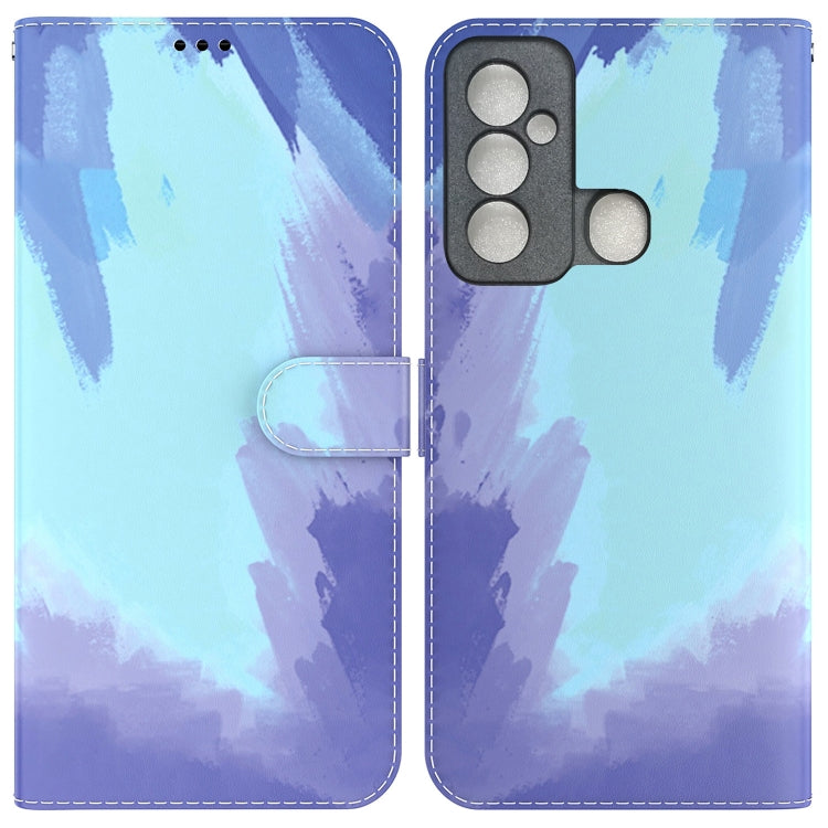 For Tecno Spark 6 GO Watercolor Pattern Horizontal Flip Leather Phone Case