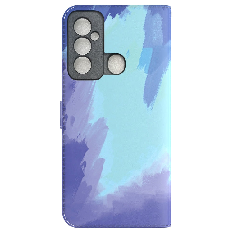 For Tecno Spark 6 GO Watercolor Pattern Horizontal Flip Leather Phone Case